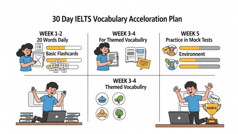 The Impact of Vocabulary Learning on IELTS Scores 5 30-Day IELTS Vocabulary Acceleration Plan