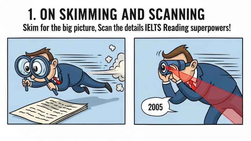 On Skimming and Scanning