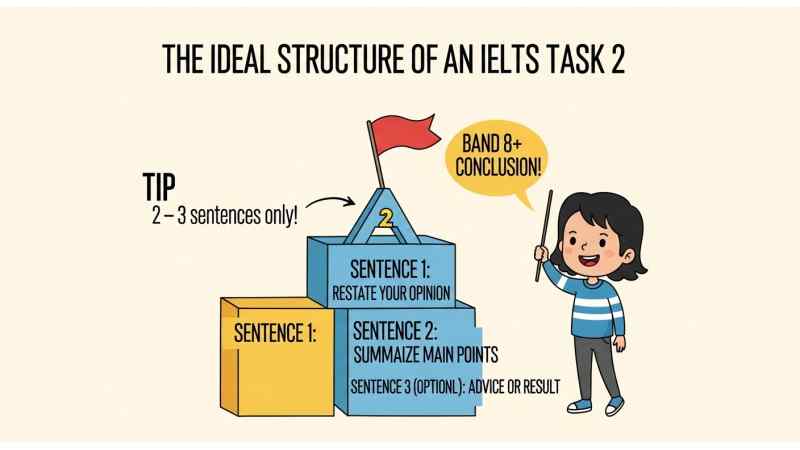 The Ideal Structure of an IELTS Task 2 Conclusion