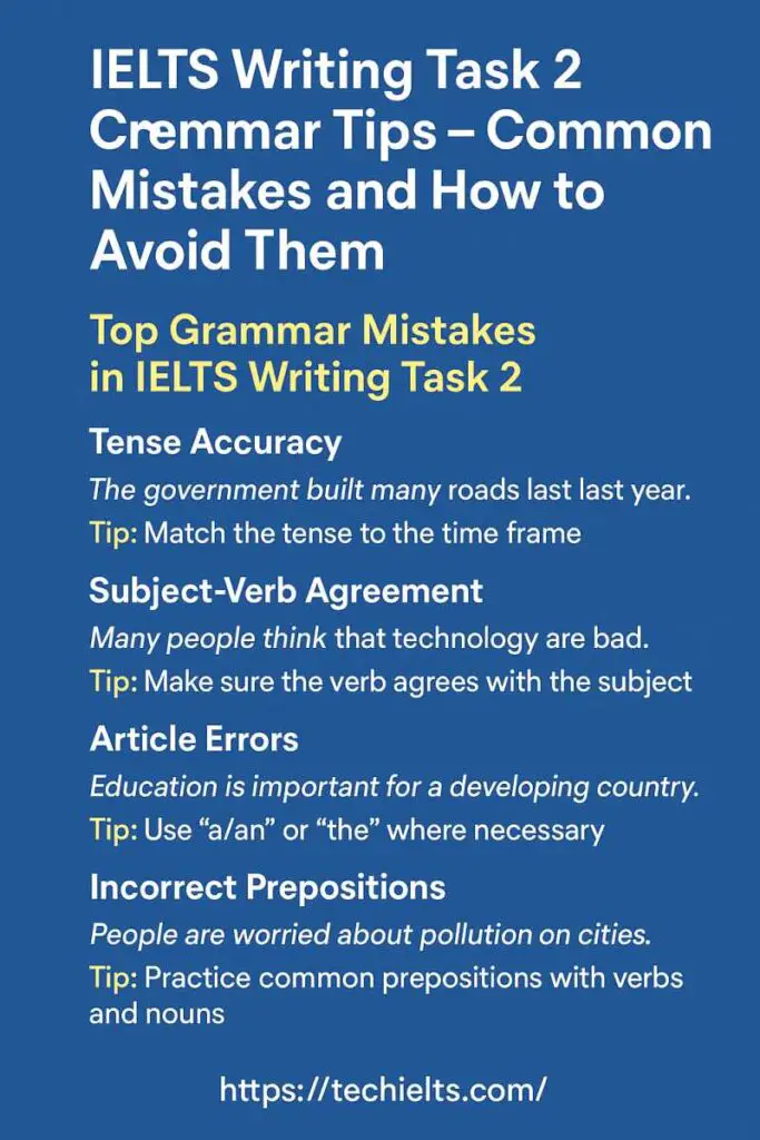 IELTS Writing Task 2 grammar tips