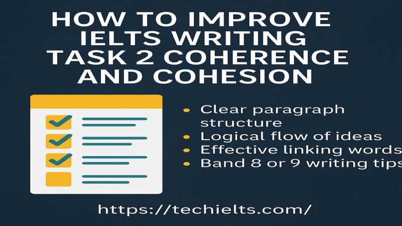 IELTS Writing Task 2 coherence and cohesion