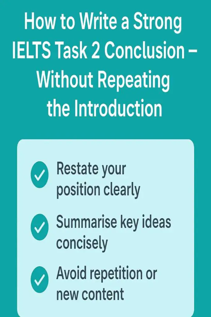 IELTS Writing Task 2 conclusion