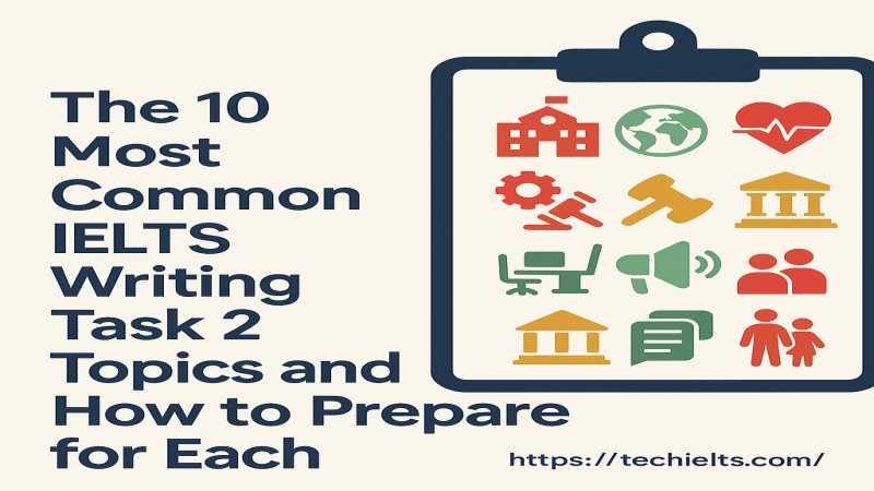Common IELTS Writing Task 2 topics