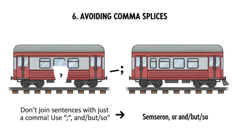 Avoiding Comma Splices