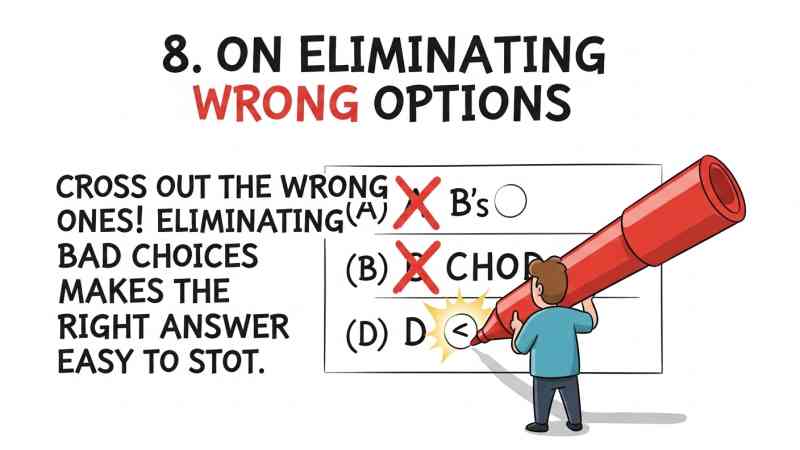On Eliminating Wrong Options