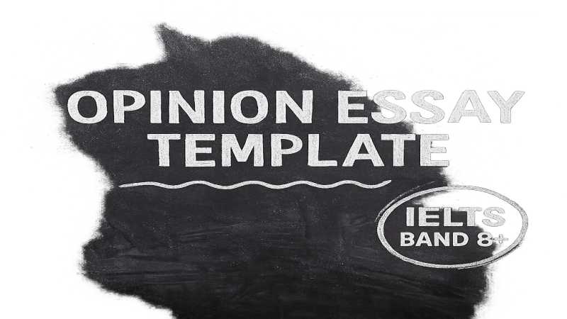 Opinion Essay Template with Band 8+ Examples