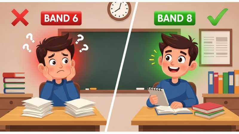 Task Response Band 6 vs Band 8