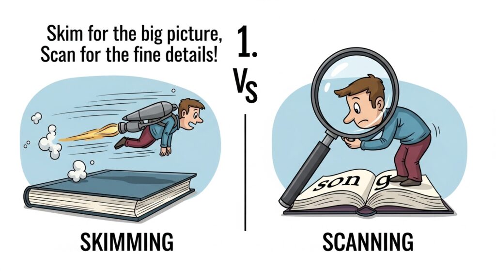 Skimming vs. Scanning