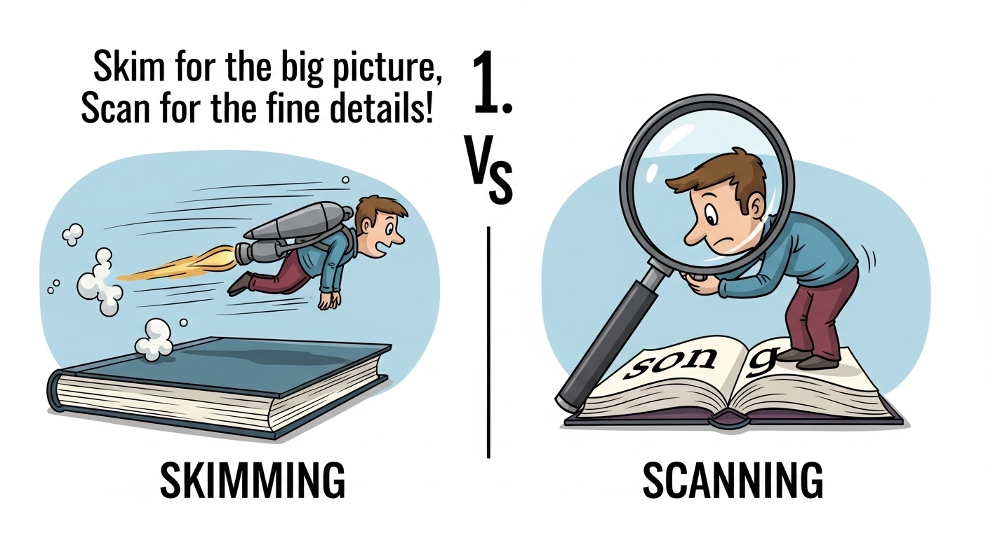 Skimming vs. Scanning