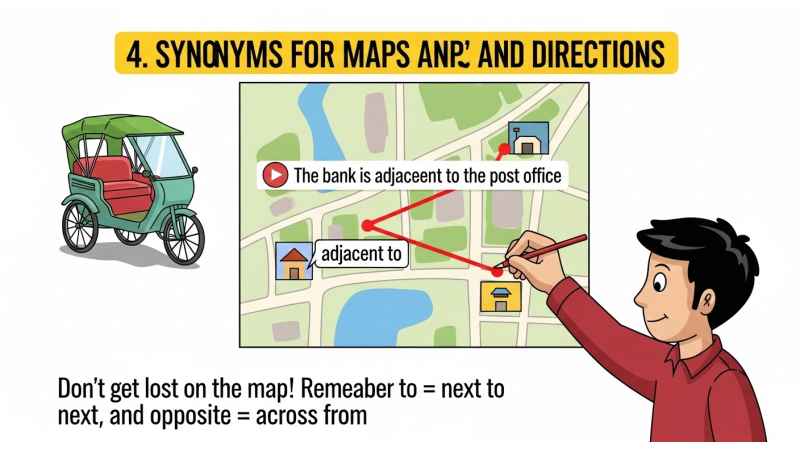 Synonyms for Maps and Directions